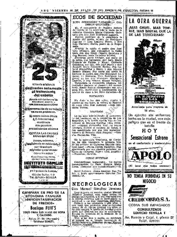 ABC SEVILLA 20-07-1973 página 56