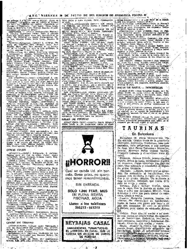 ABC SEVILLA 20-07-1973 página 67