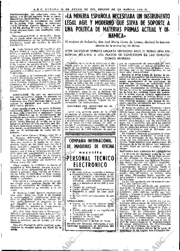 ABC MADRID 21-07-1973 página 17