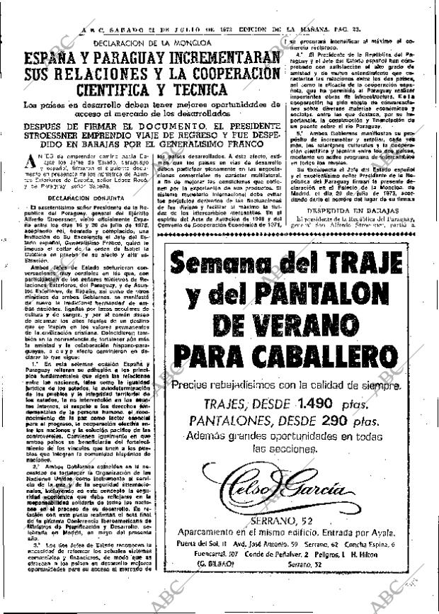 ABC MADRID 21-07-1973 página 19