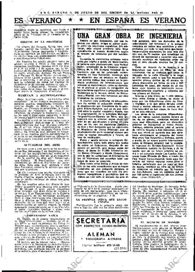 ABC MADRID 21-07-1973 página 35