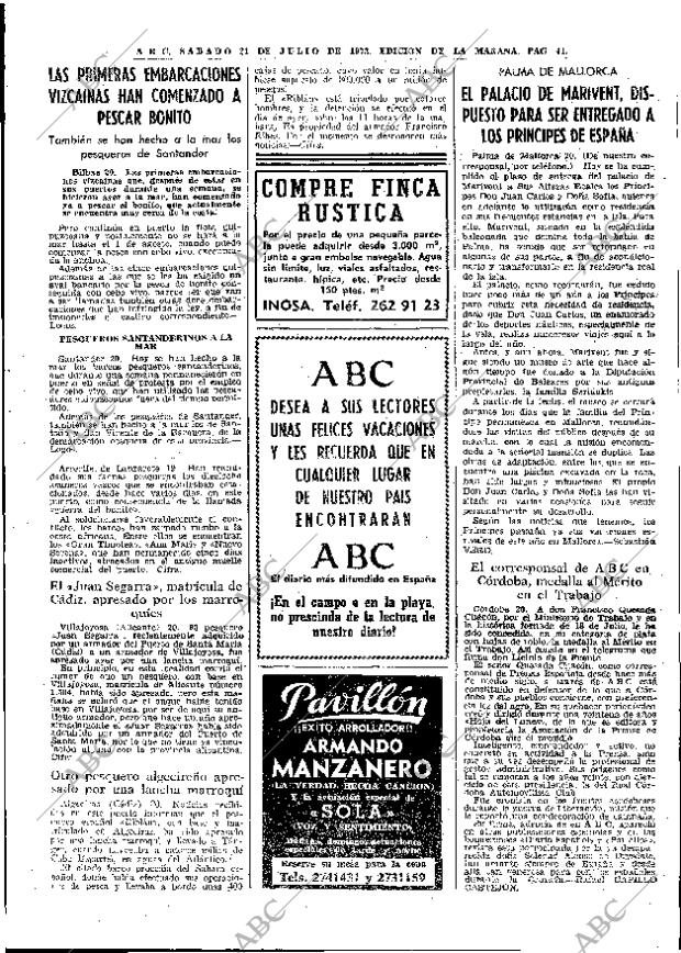 ABC MADRID 21-07-1973 página 37