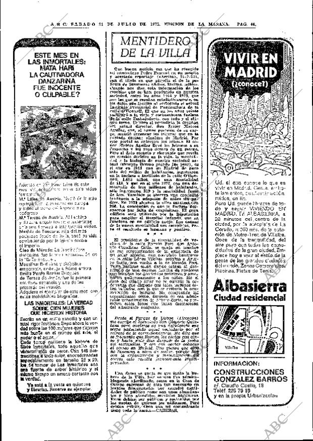 ABC MADRID 21-07-1973 página 42