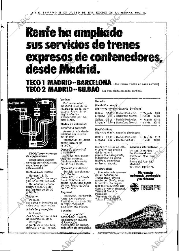 ABC MADRID 21-07-1973 página 62