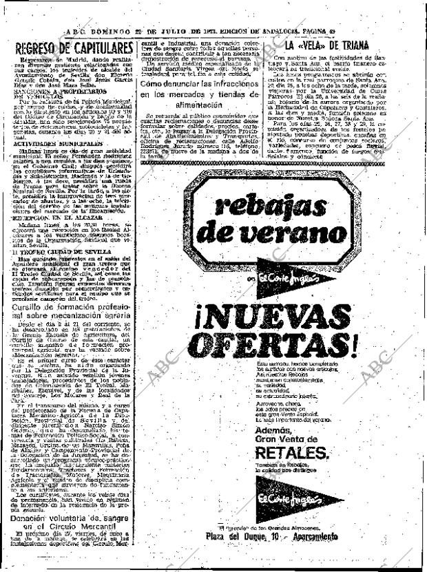 ABC SEVILLA 22-07-1973 página 49