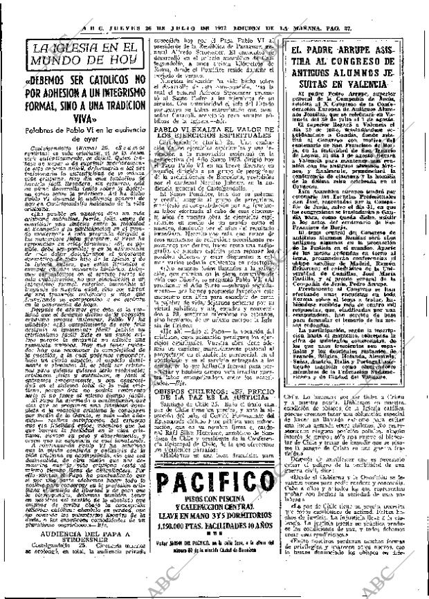 ABC MADRID 26-07-1973 página 27