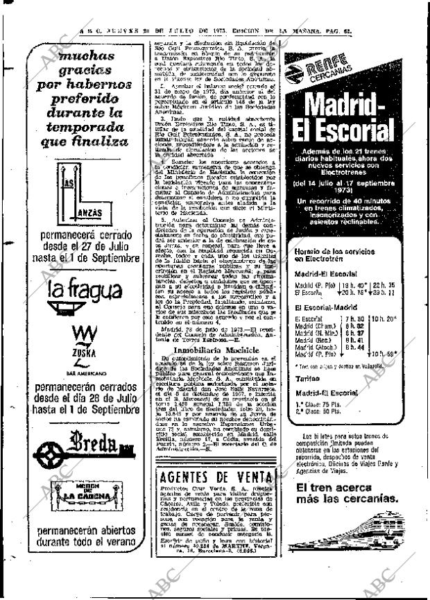 ABC MADRID 26-07-1973 página 62