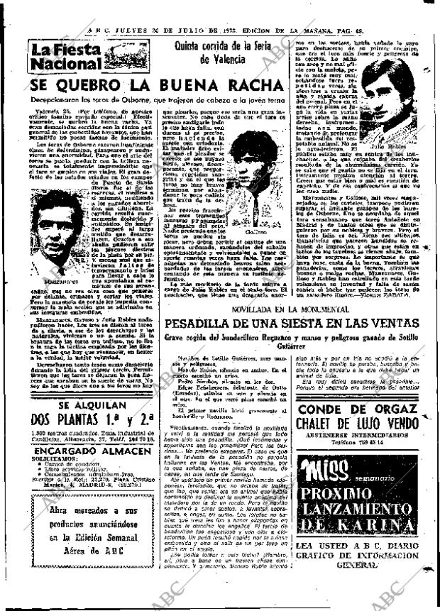 ABC MADRID 26-07-1973 página 69