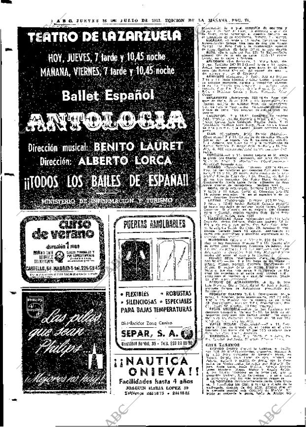 ABC MADRID 26-07-1973 página 76