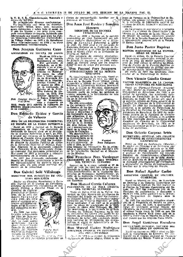 ABC MADRID 27-07-1973 página 22