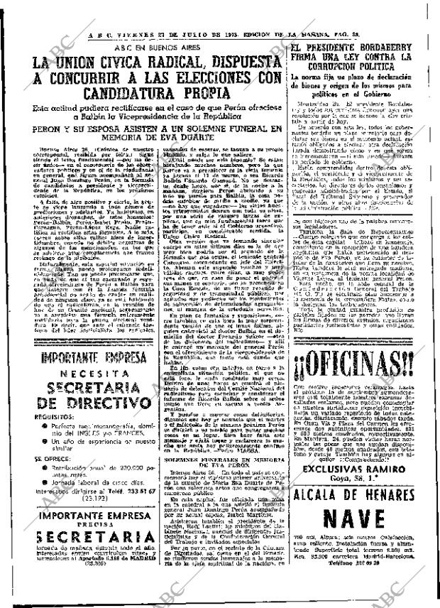 ABC MADRID 27-07-1973 página 29