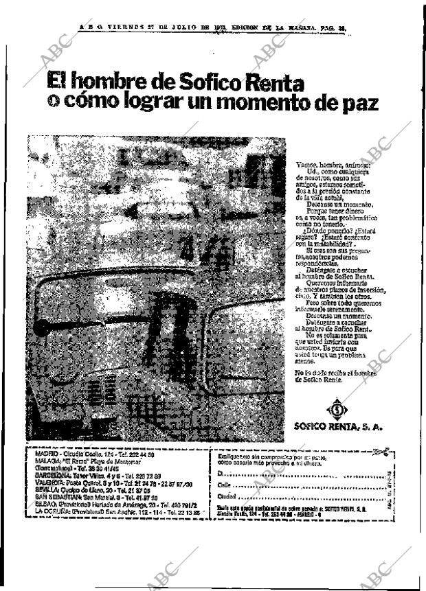 ABC MADRID 27-07-1973 página 36