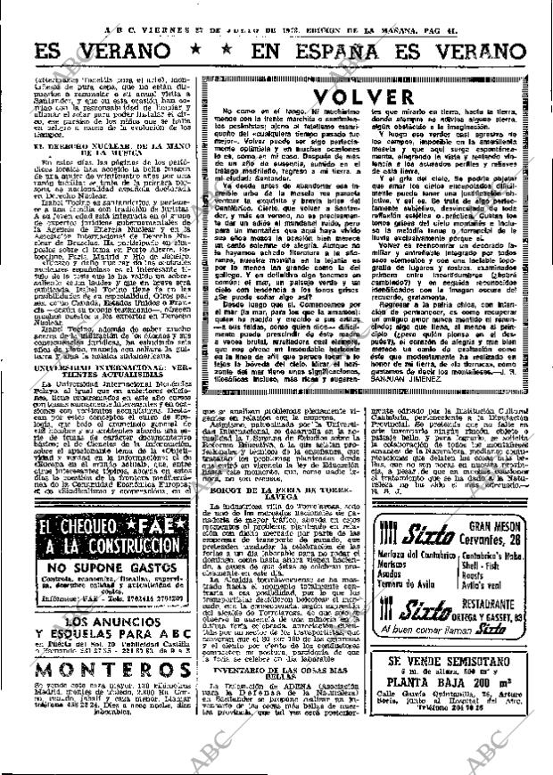 ABC MADRID 27-07-1973 página 41