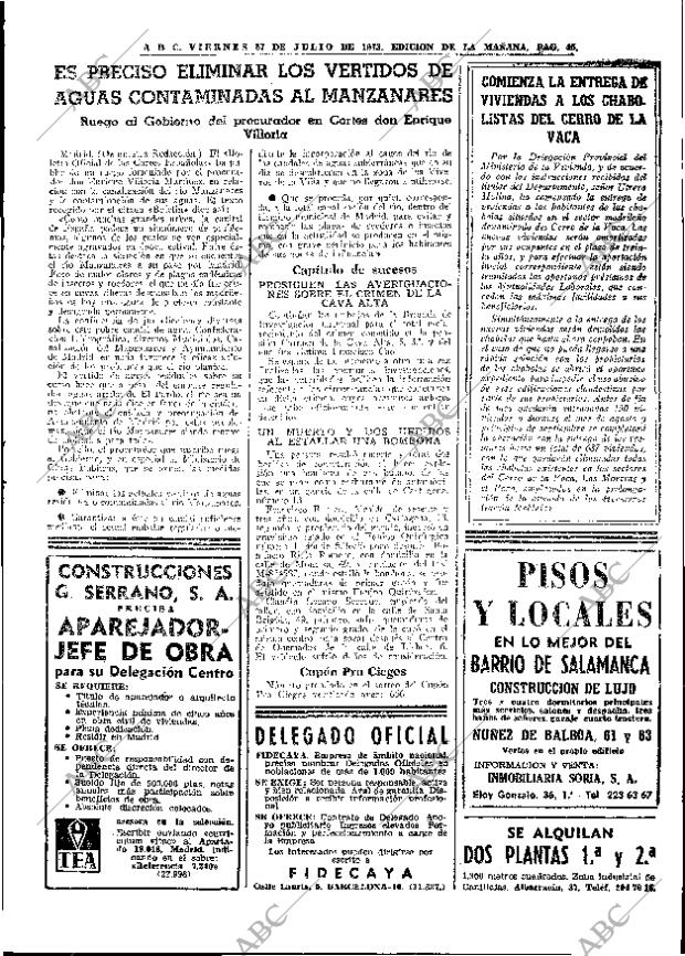 ABC MADRID 27-07-1973 página 45