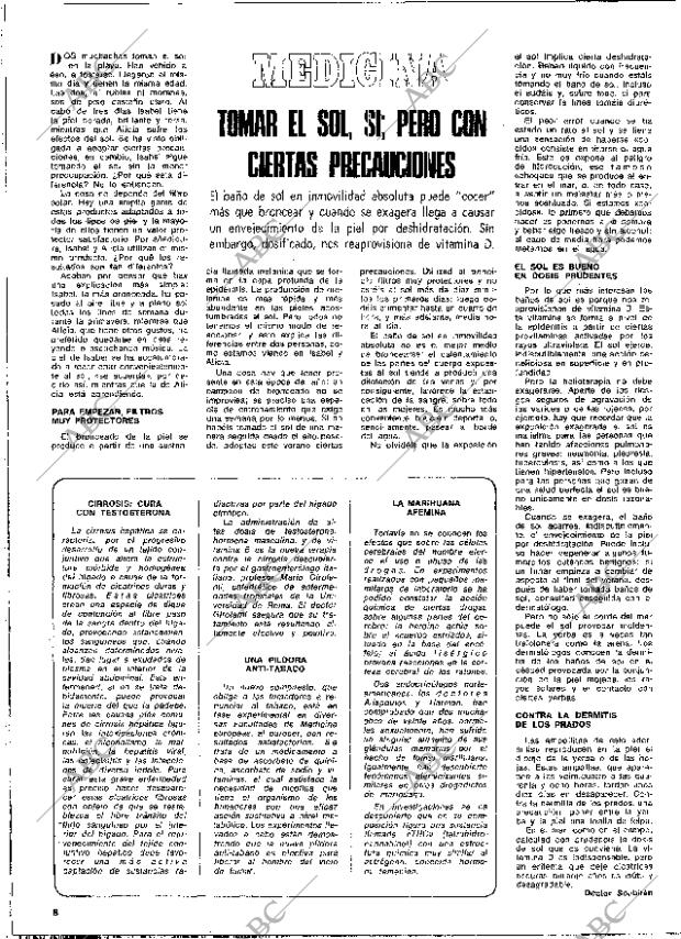 BLANCO Y NEGRO MADRID 28-07-1973 página 8
