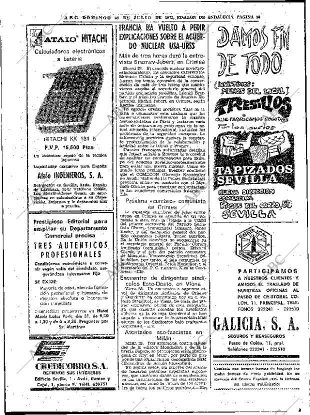 ABC SEVILLA 29-07-1973 página 18