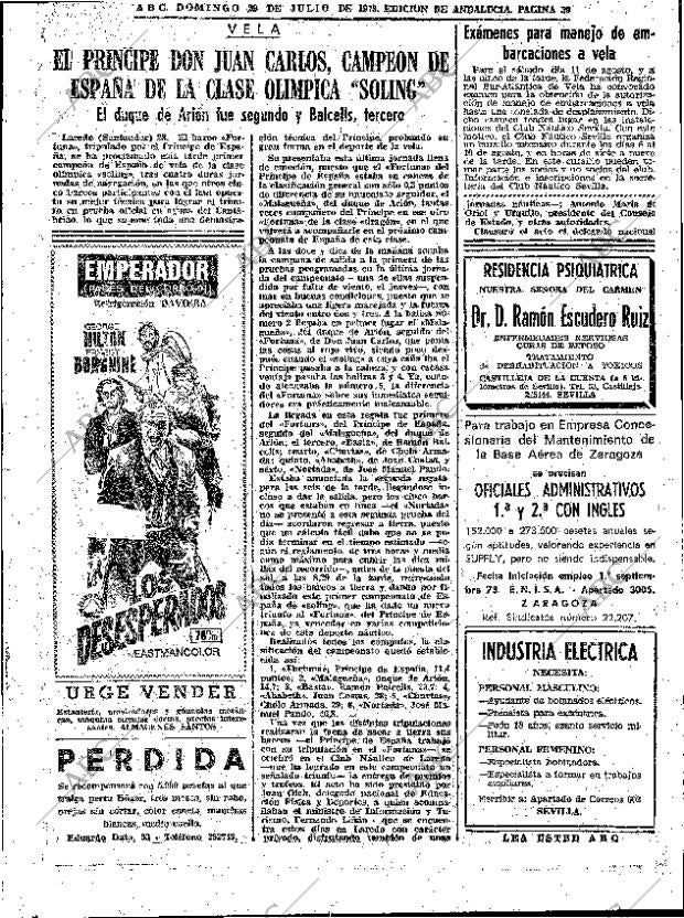ABC SEVILLA 29-07-1973 página 39