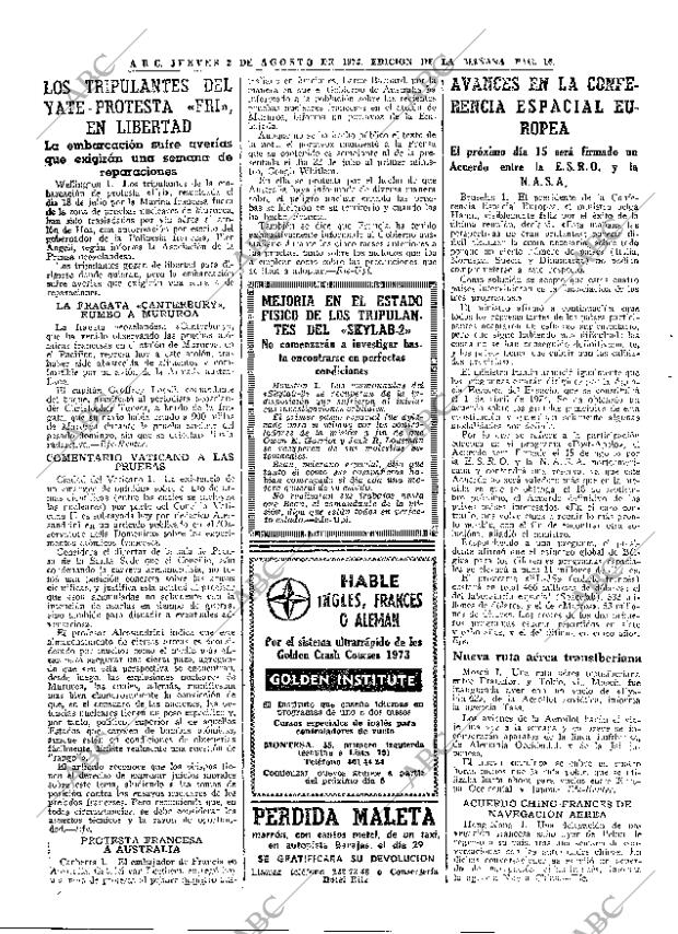 ABC MADRID 02-08-1973 página 16