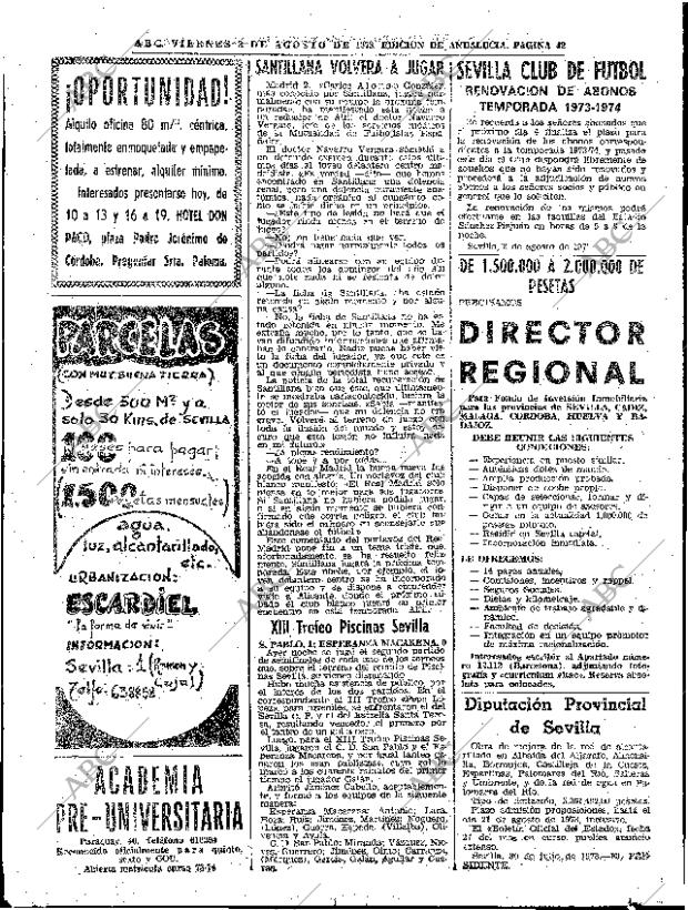 ABC SEVILLA 03-08-1973 página 42