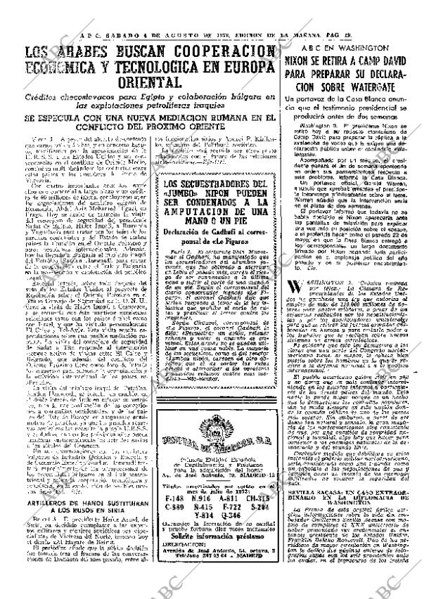 ABC MADRID 04-08-1973 página 19