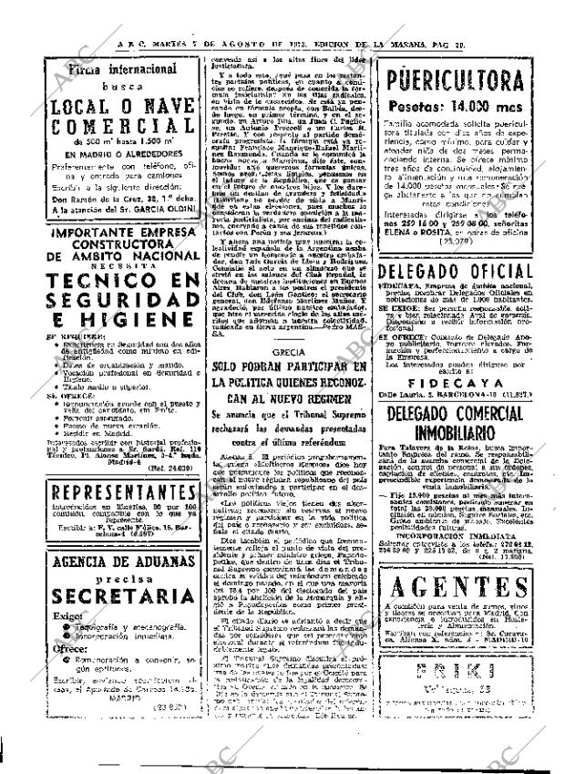 ABC MADRID 07-08-1973 página 20