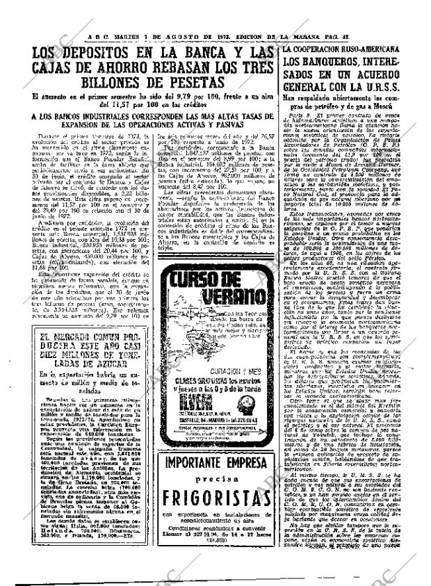 ABC MADRID 07-08-1973 página 43