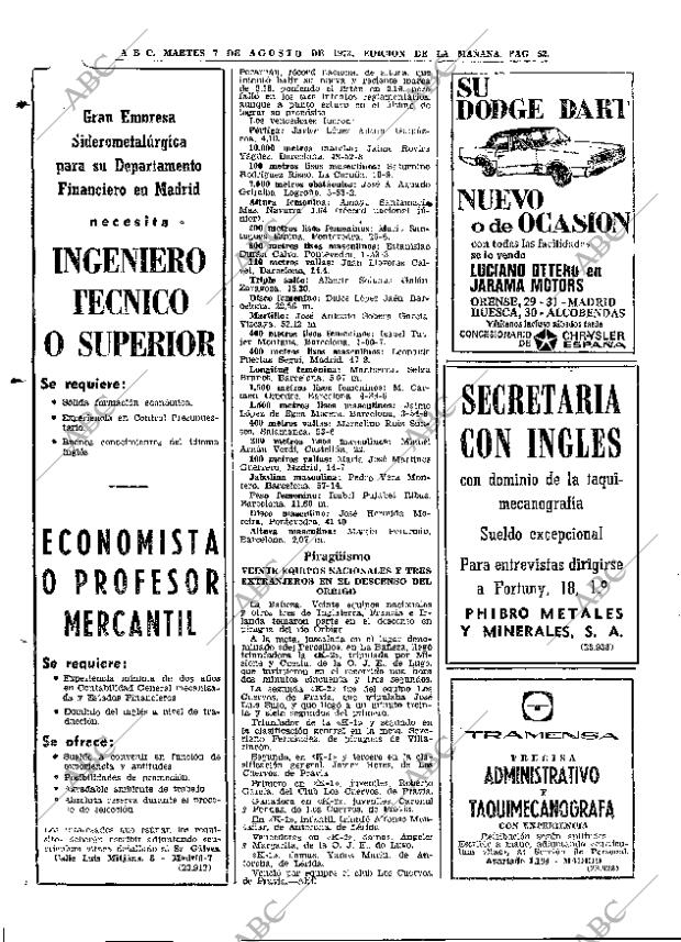 ABC MADRID 07-08-1973 página 52