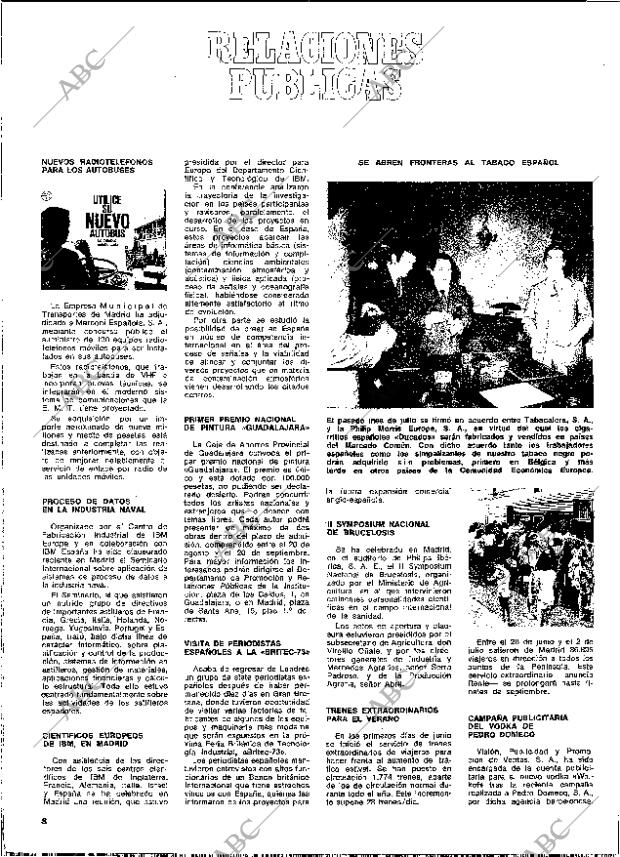 BLANCO Y NEGRO MADRID 11-08-1973 página 8