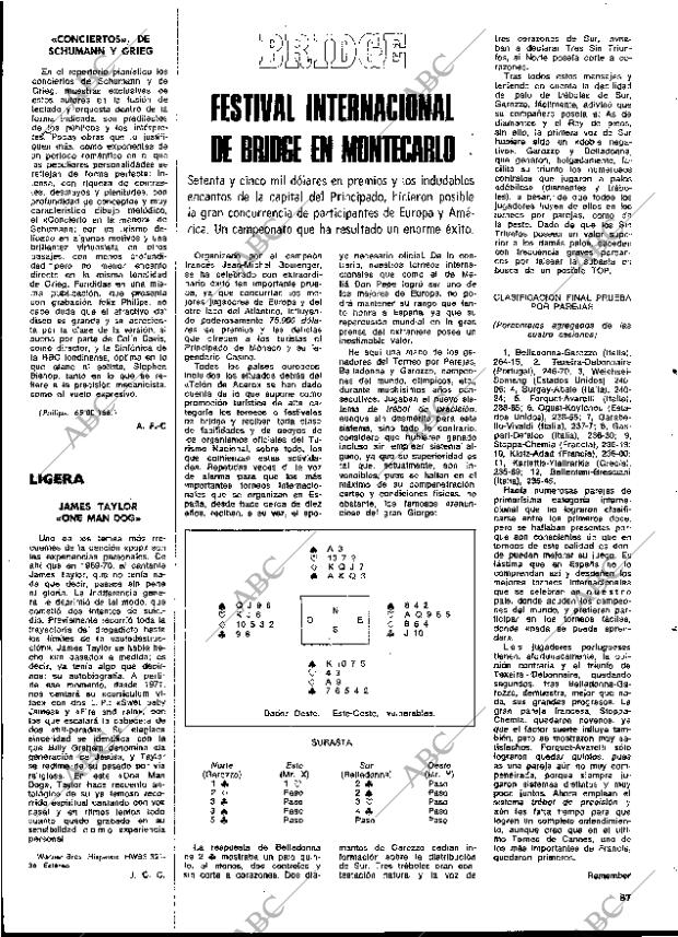 BLANCO Y NEGRO MADRID 11-08-1973 página 87