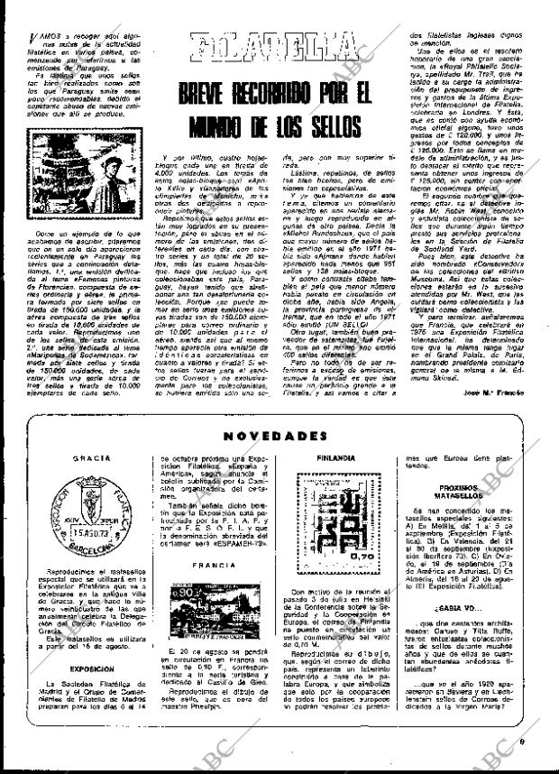 BLANCO Y NEGRO MADRID 11-08-1973 página 9