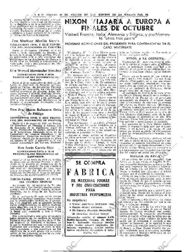 ABC MADRID 18-08-1973 página 19