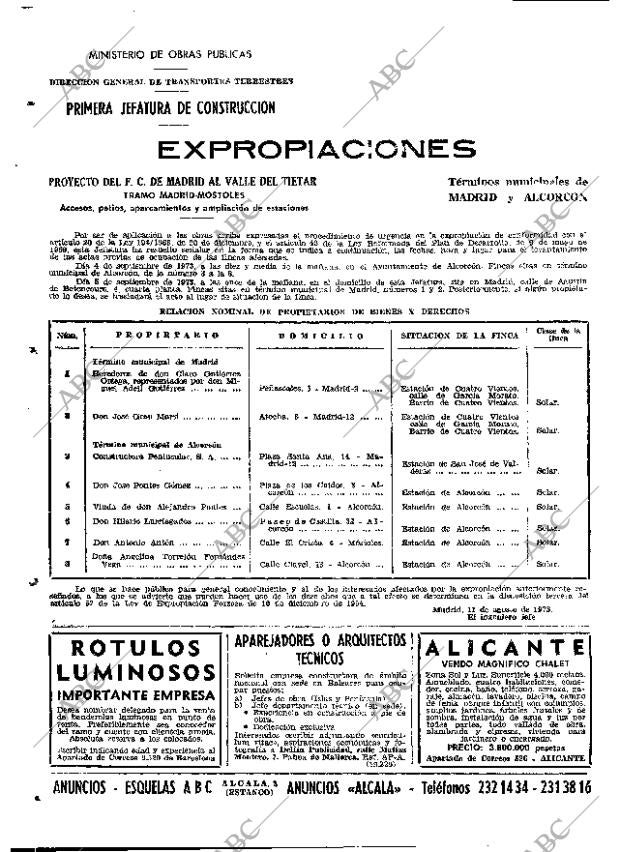 ABC MADRID 18-08-1973 página 66