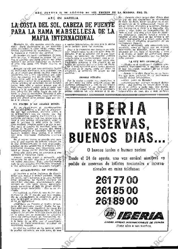 ABC MADRID 23-08-1973 página 19