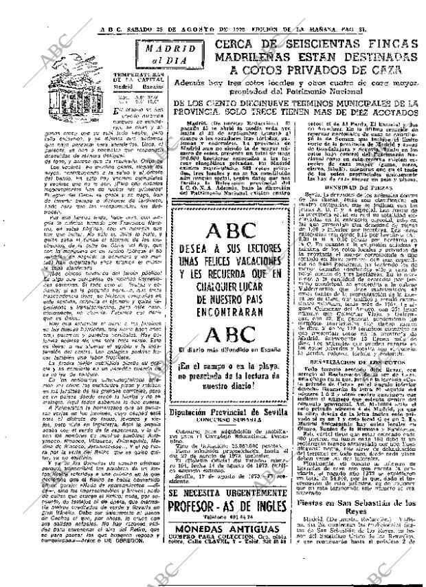 ABC MADRID 25-08-1973 página 31