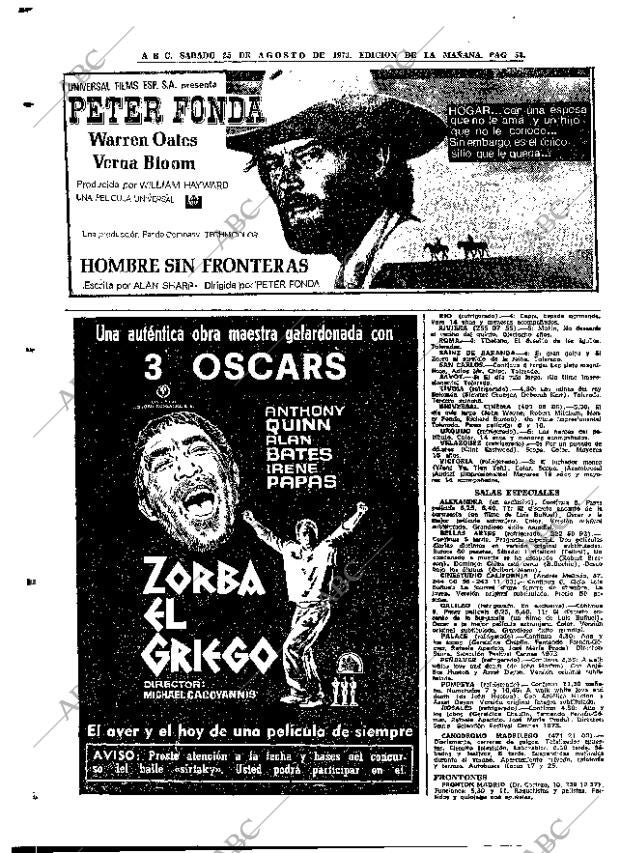 ABC MADRID 25-08-1973 página 52