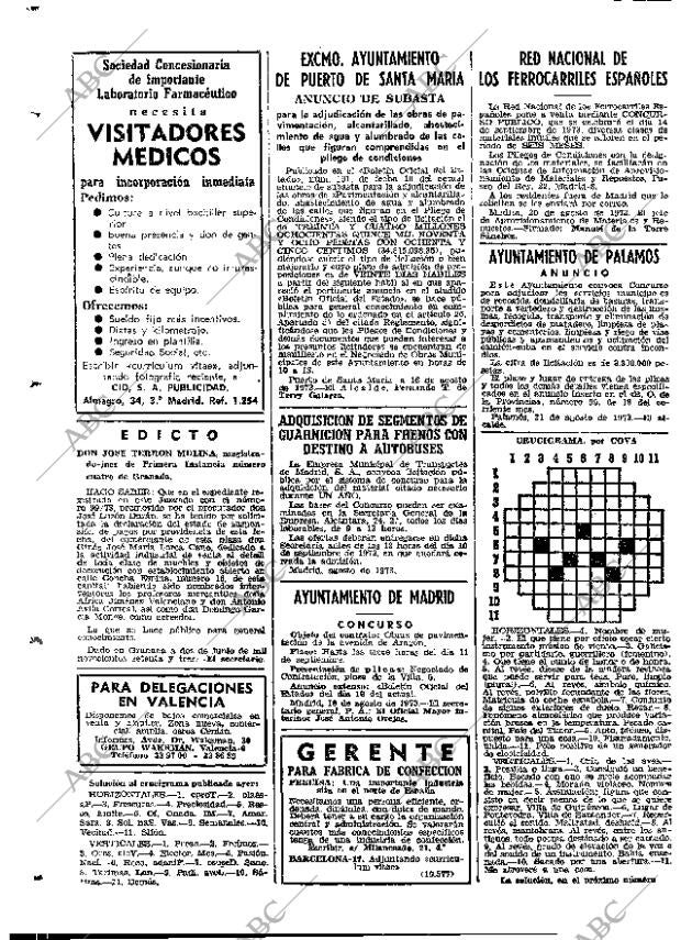 ABC MADRID 25-08-1973 página 66