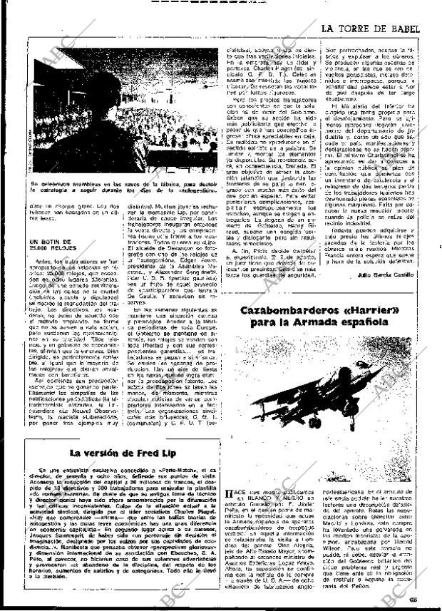 BLANCO Y NEGRO MADRID 25-08-1973 página 65