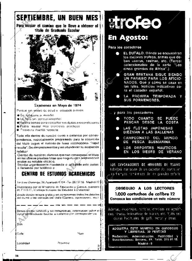 ABC MADRID 26-08-1973 página 134