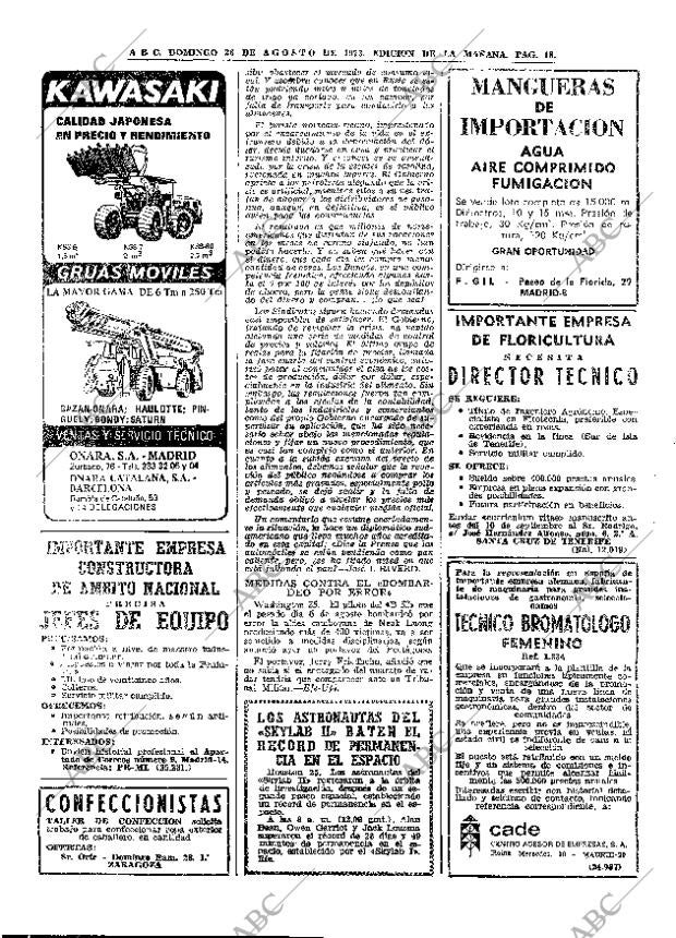 ABC MADRID 26-08-1973 página 18