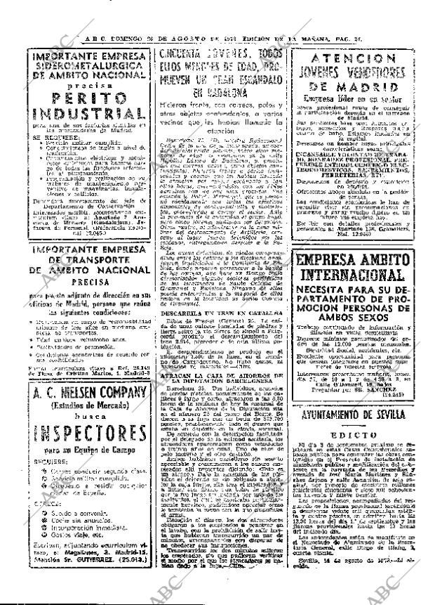 ABC MADRID 26-08-1973 página 24