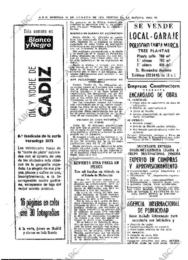 ABC MADRID 26-08-1973 página 26