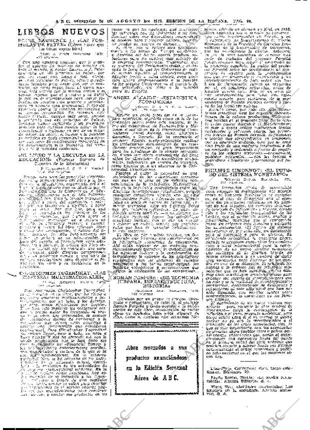 ABC MADRID 26-08-1973 página 40