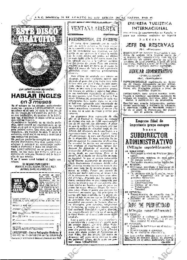 ABC MADRID 26-08-1973 página 42
