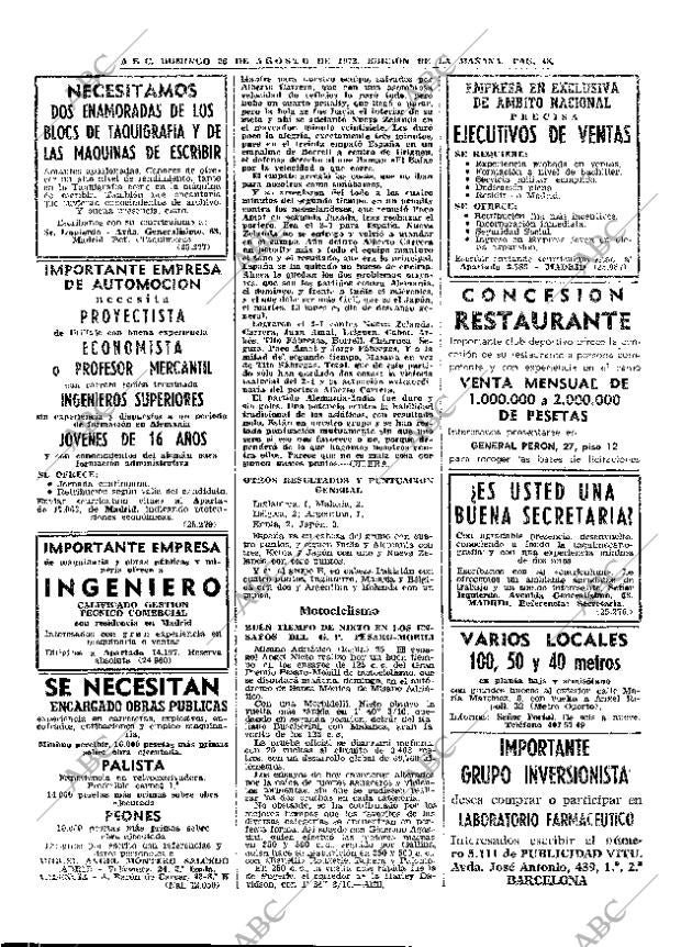 ABC MADRID 26-08-1973 página 48
