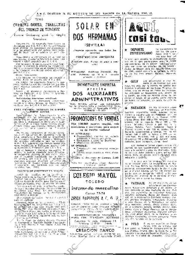 ABC MADRID 26-08-1973 página 51