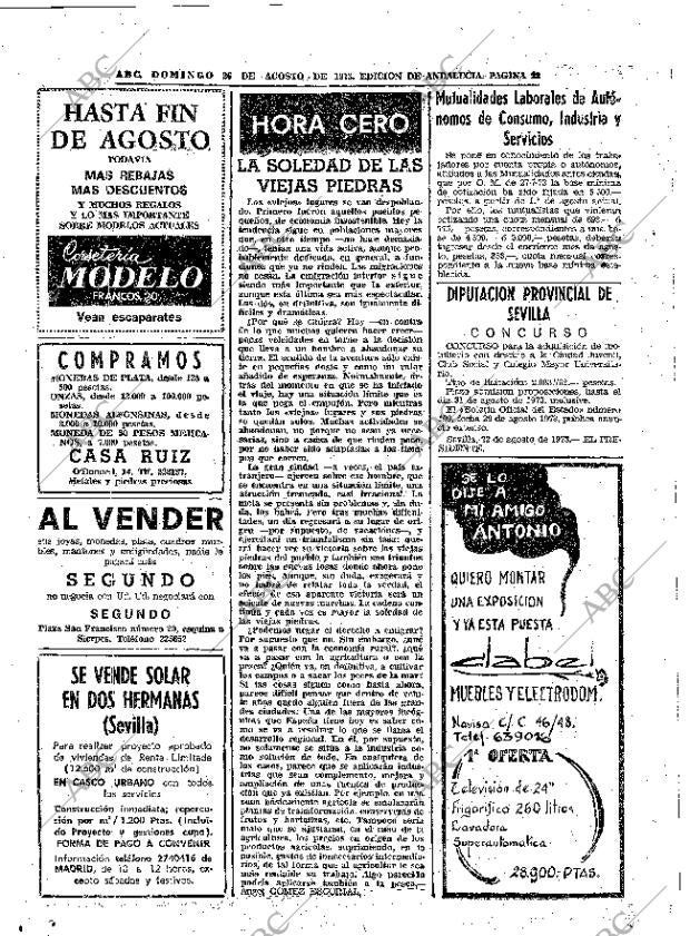 ABC SEVILLA 26-08-1973 página 22