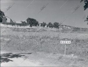 Entrada al pueblo de Hueva