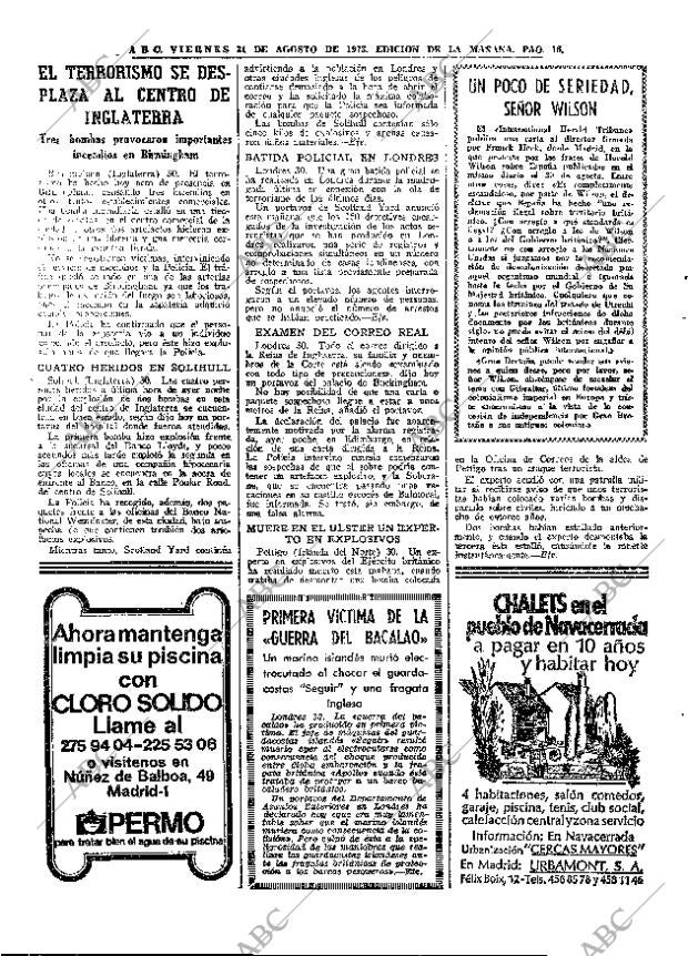 ABC MADRID 31-08-1973 página 16