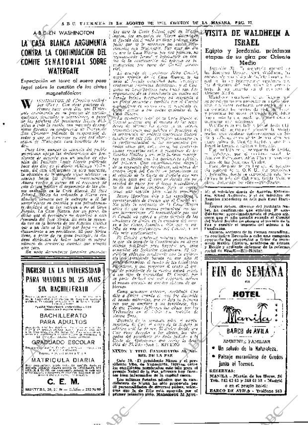 ABC MADRID 31-08-1973 página 17