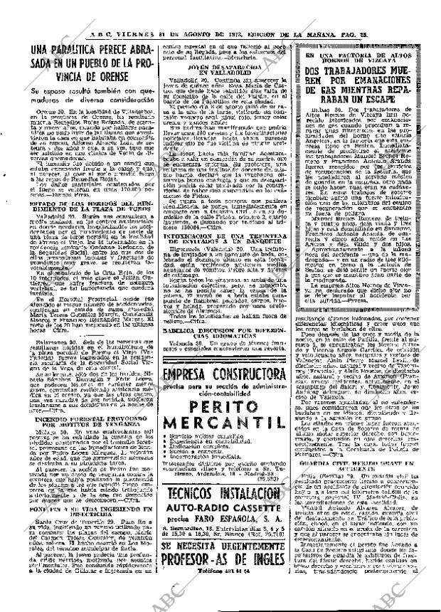 ABC MADRID 31-08-1973 página 25